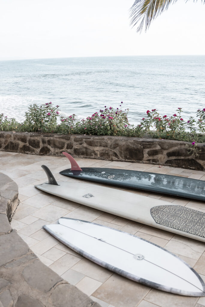 Different surf boards of all sizes